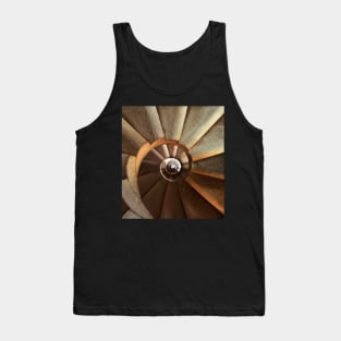 Symmetric Spiral Staircase Coloured Photography Tank Top